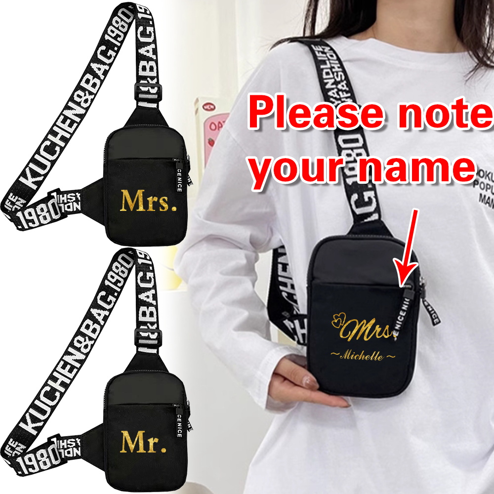 Yoga Fitness Name - Sac de poitrine personnalisé avec nom,