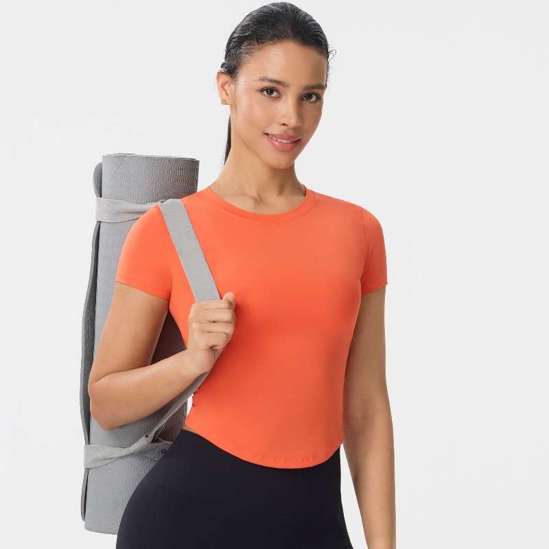Yoga Fitness Top - T-shirt de sport à manches courtes