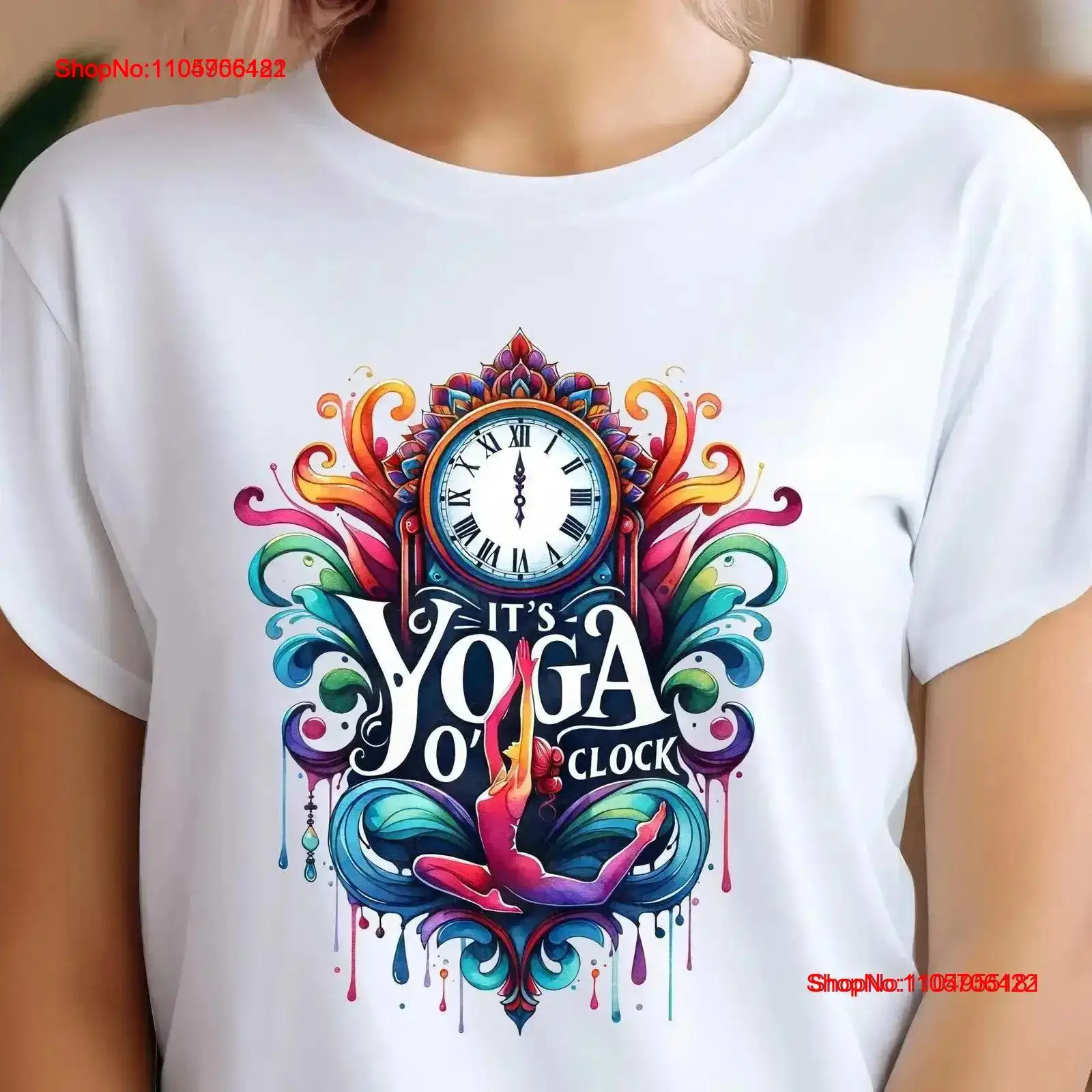 Yoga And Fitness Instructor - T-shirt de yoga « It's O'Clock