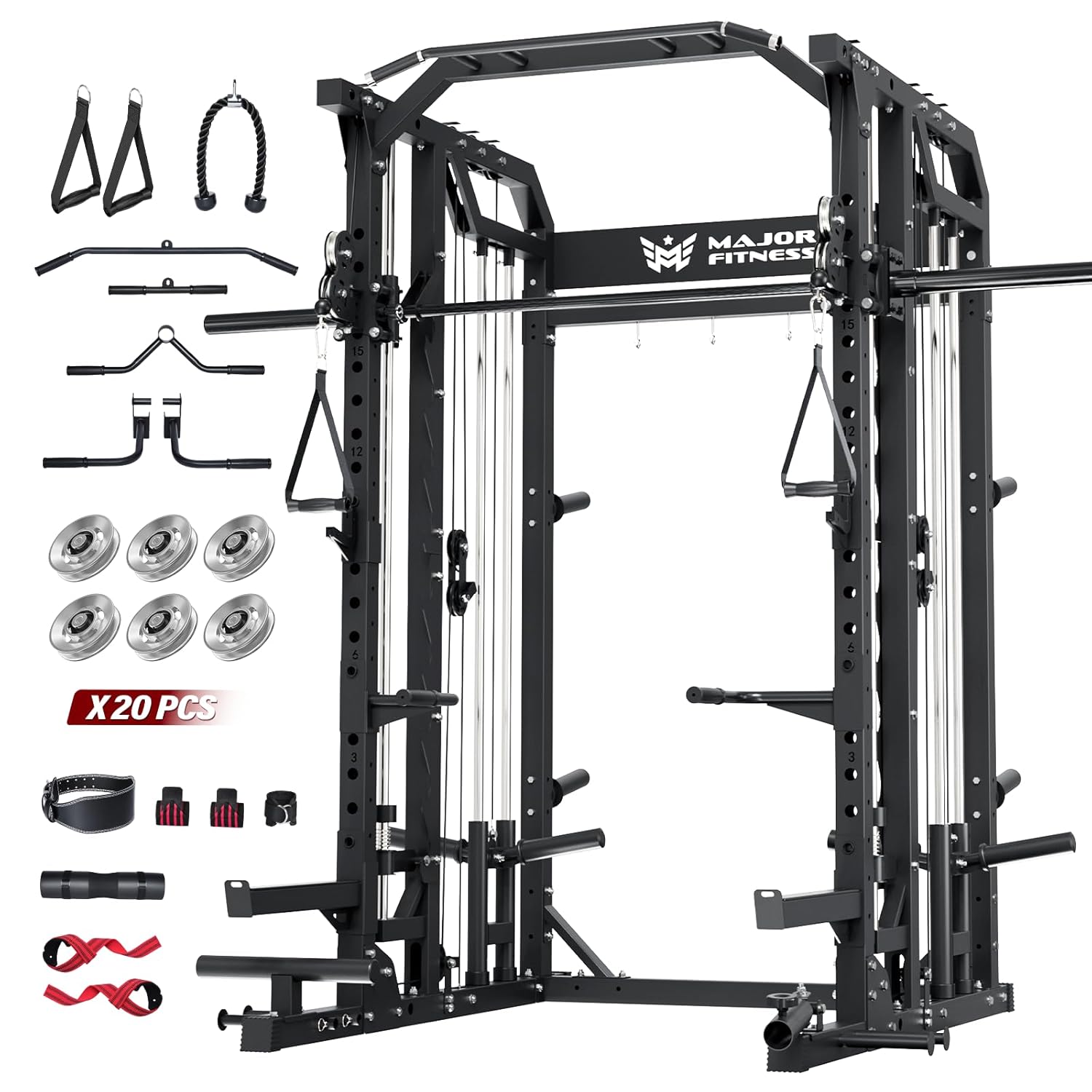 Lat Pulldown Bar - Machine Smith pour la maison, rack