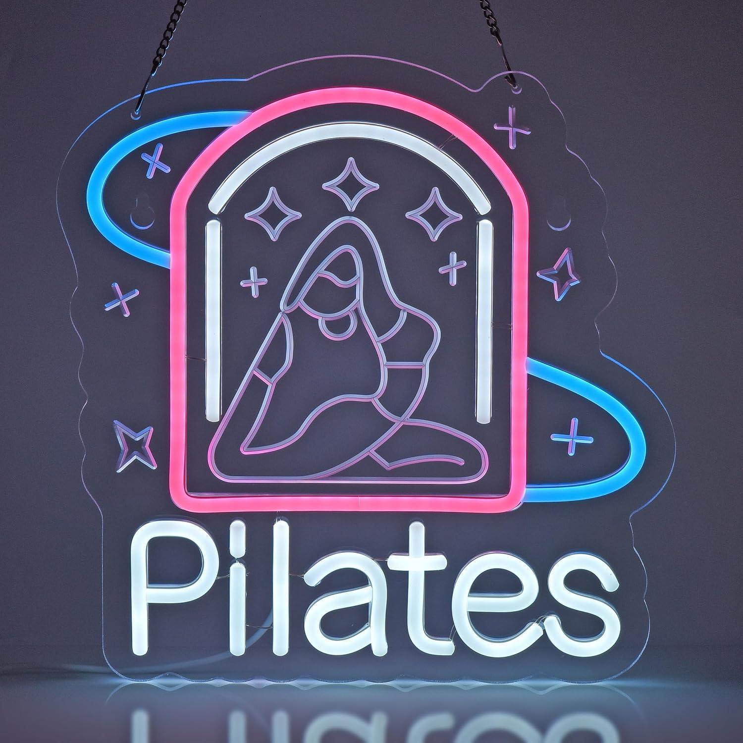 Enseigne néon Pilates à LED US - Yoga Fitness Centre avis et prix