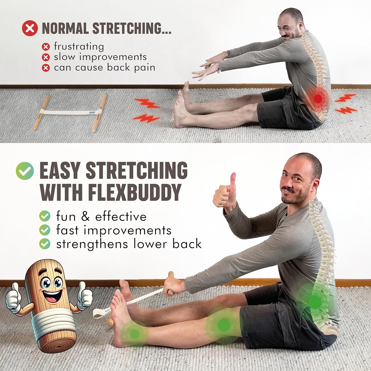 Appareil d'étirement des ischi - Yoga For Fitness avis et prix