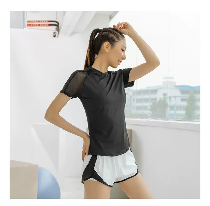 T-shirt de sport d'été à manch - Yoga Fitness Top avis et prix