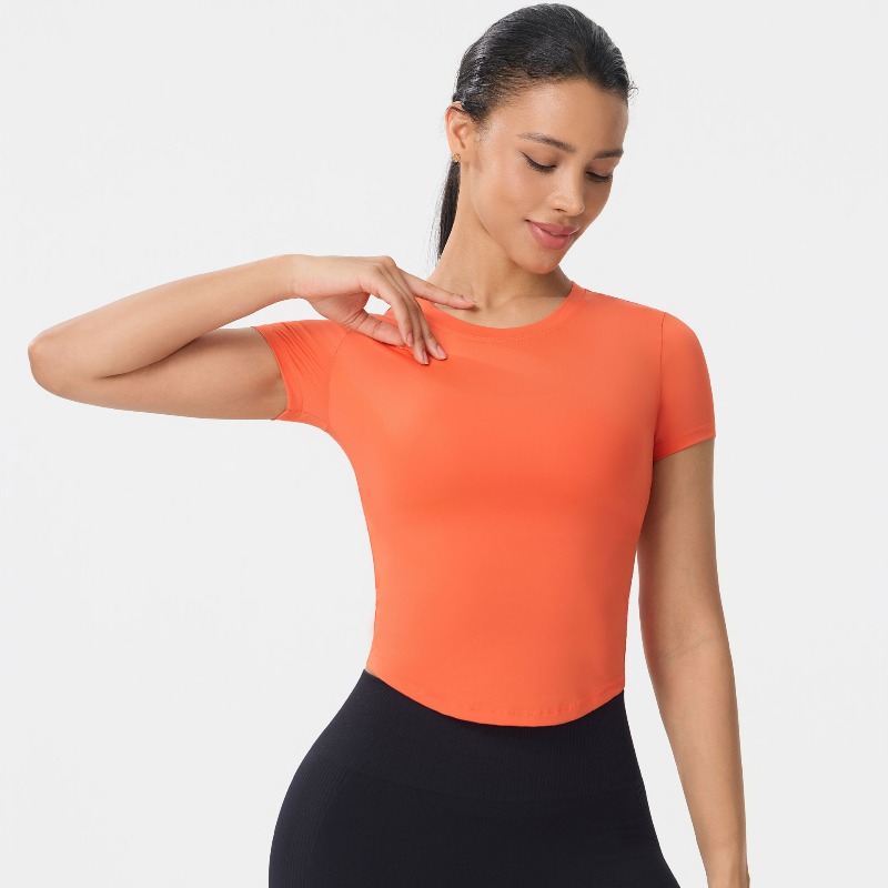 T-shirt de sport à manches cou - Yoga Fitness Top avis et prix