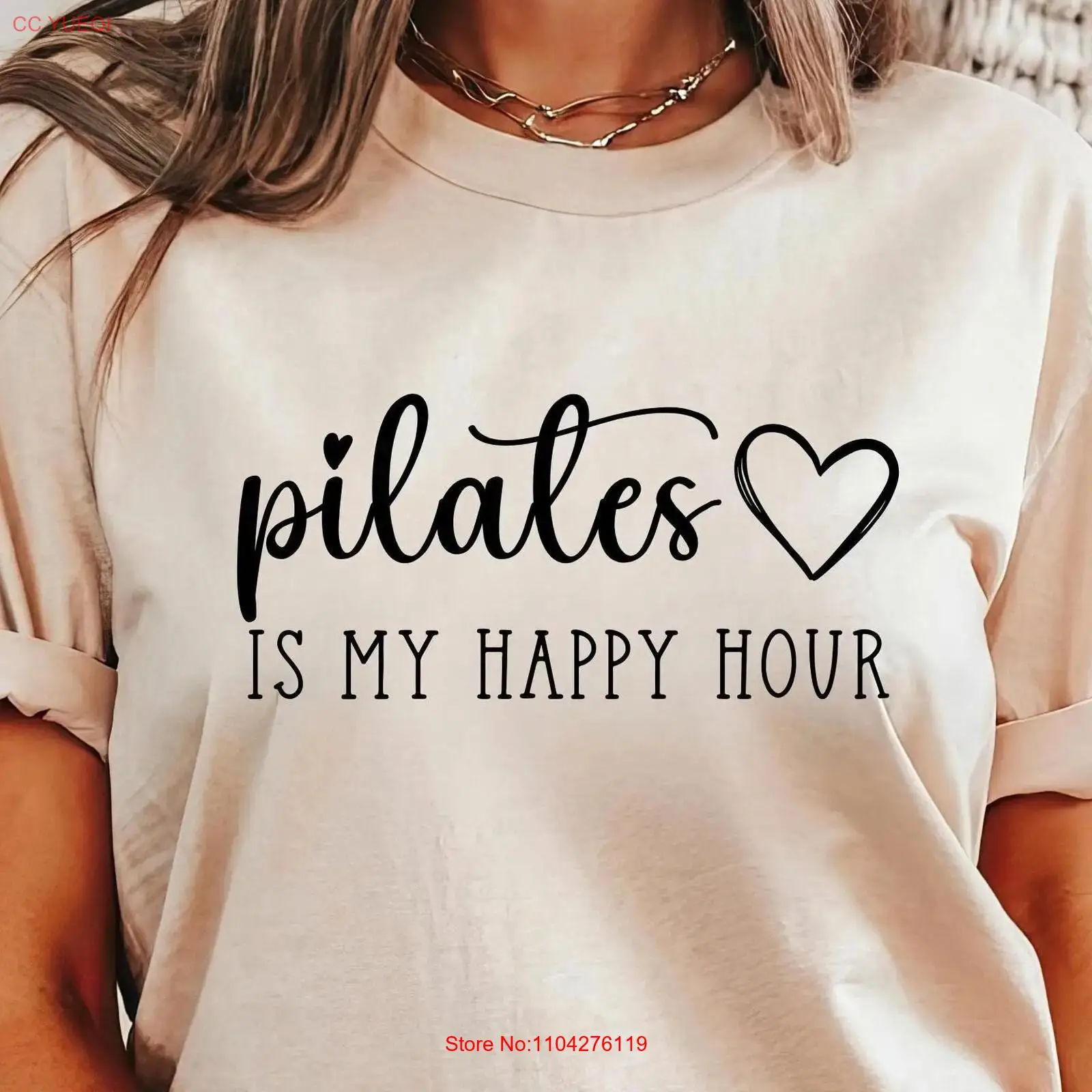 T-shirt Pilates « Happy Hour » - Yoga And Fitness Instructor avis et prix