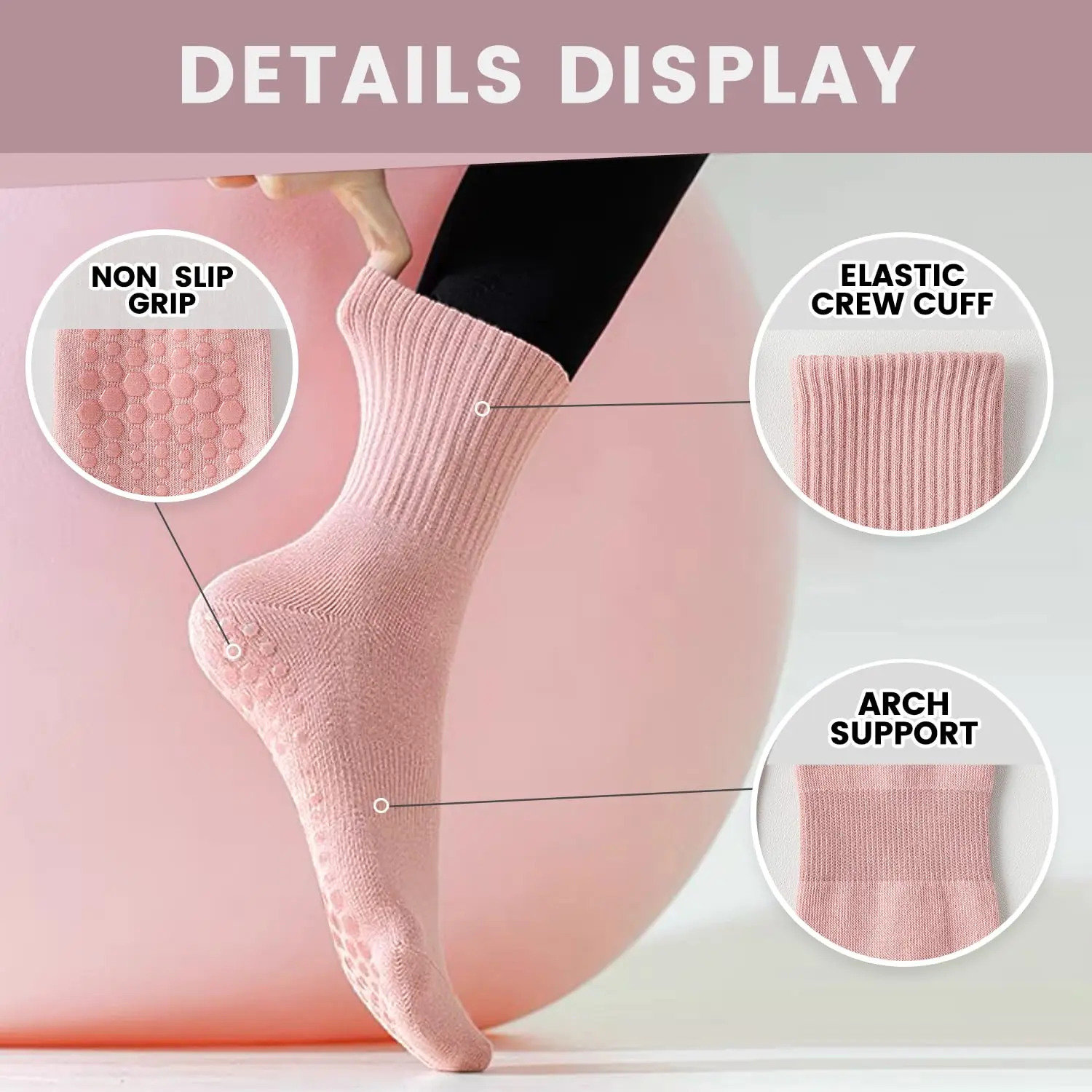 4 paires de chaussettes de yog - Yoga & Fitness With Faye The Well Being Studio Abbots Langley avis et prix