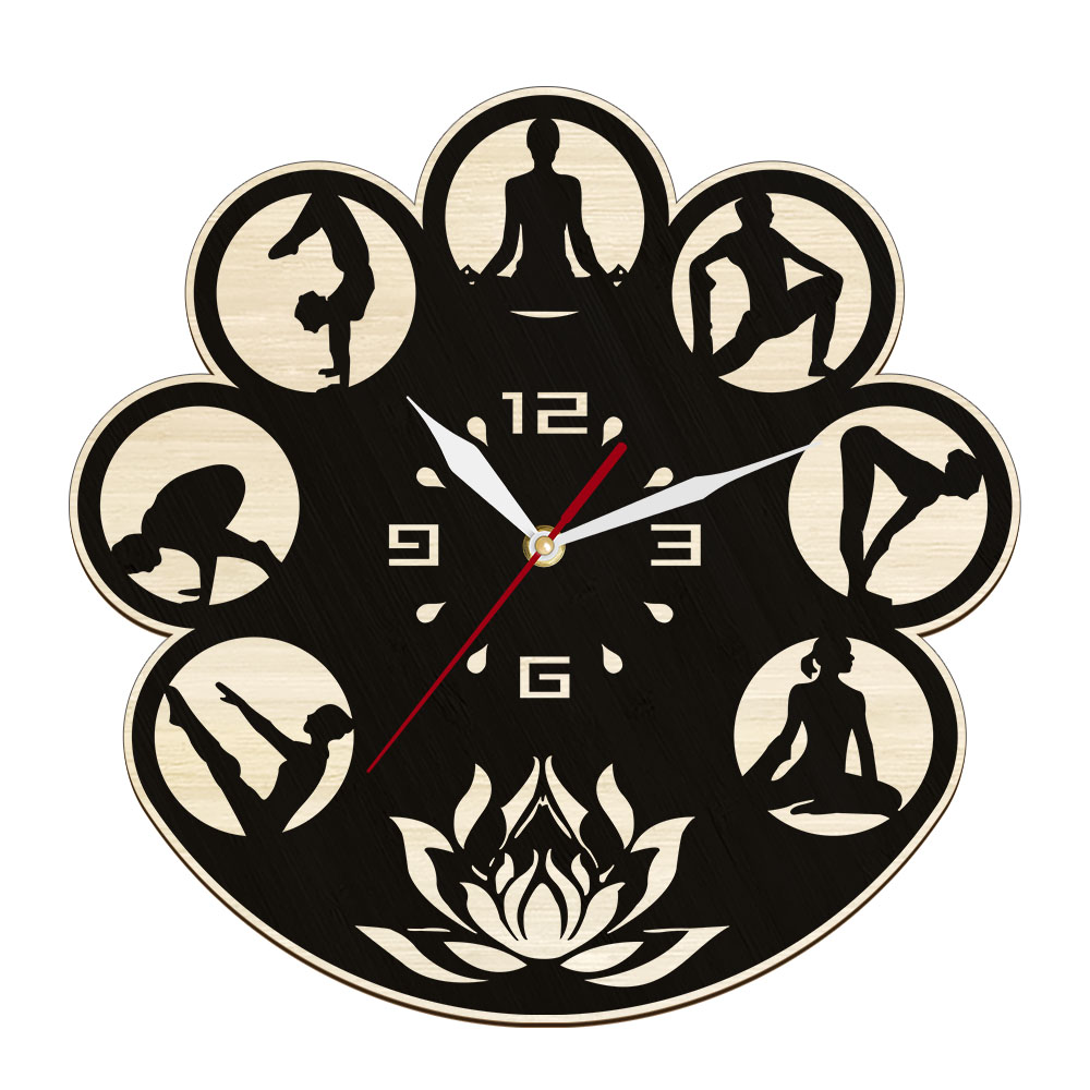 Horloge murale en bois au desi - Yoga Fitness Centre avis et prix