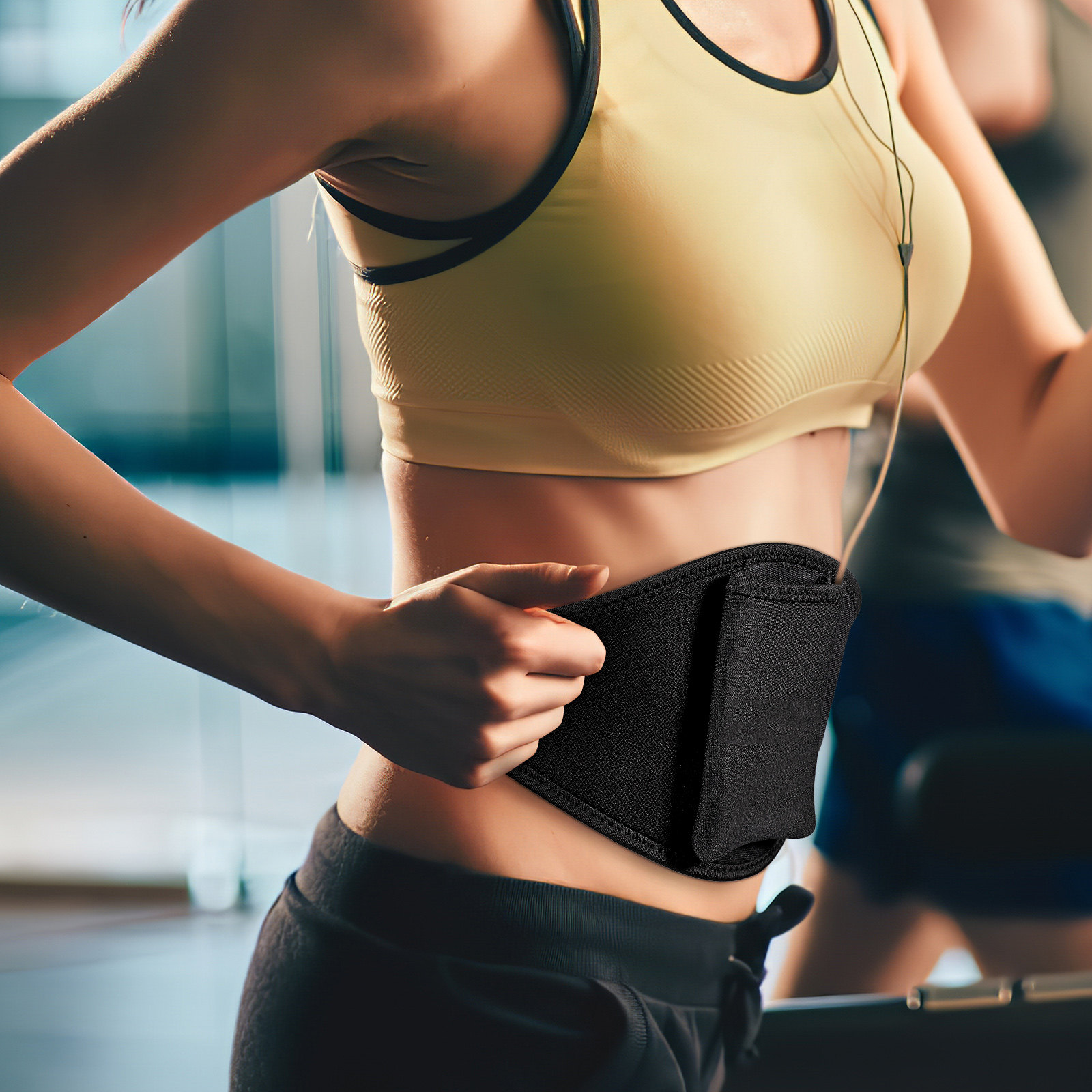 Ceinture porte-microphone noir - Yoga And Fitness Instructor avis et prix