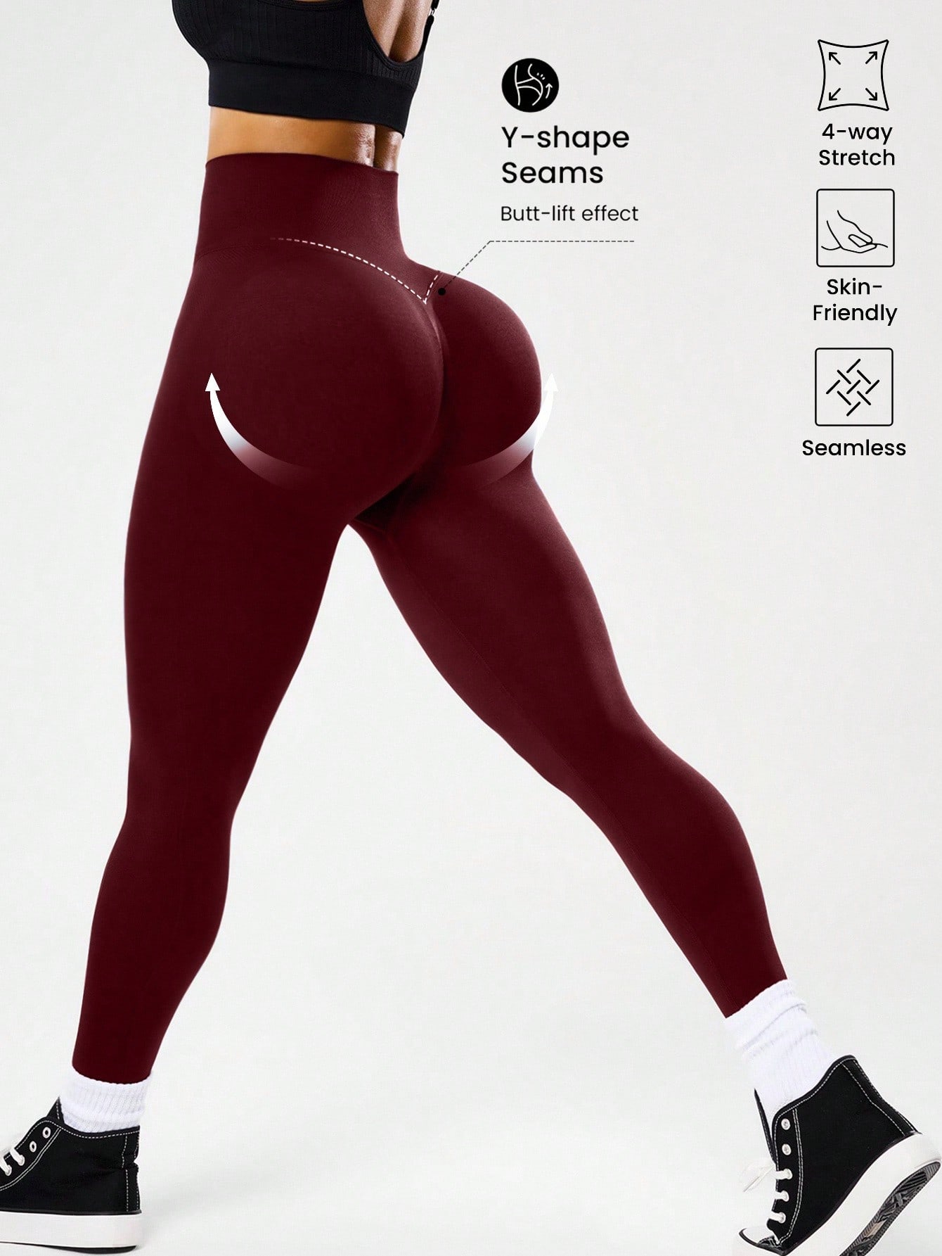 Leggings de yoga sans couture  - Yoga Fitness Stretching avis et prix