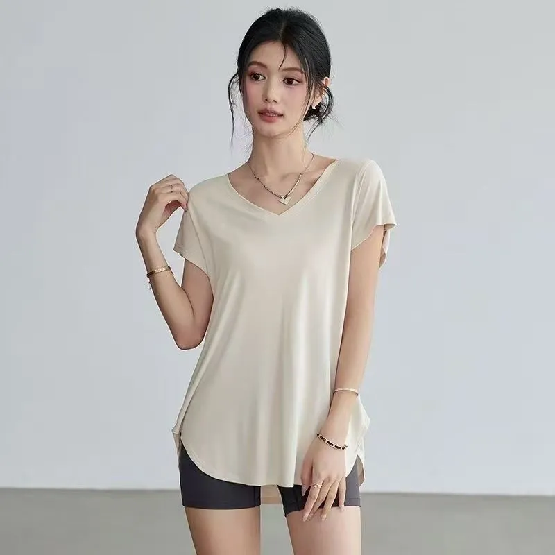 T-shirt de yoga amincissant à  - Yoga Fitness Top avis et prix